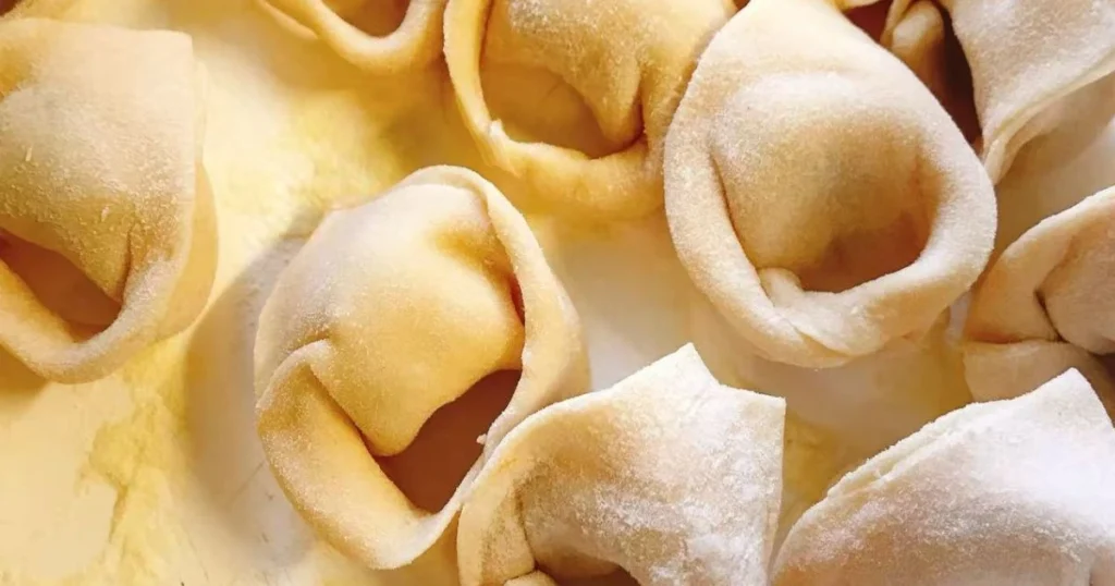 Fresh homemade ravioli ready to be cooked